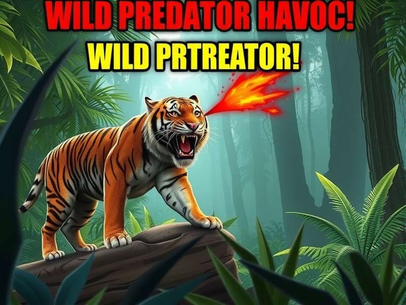 Wild Predator Havoc game banner showing tiger and jungle